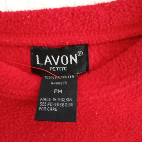 Ugly Christmas Fleece Pullover sweatshirts Sz M Petite - Picture 5 of 7